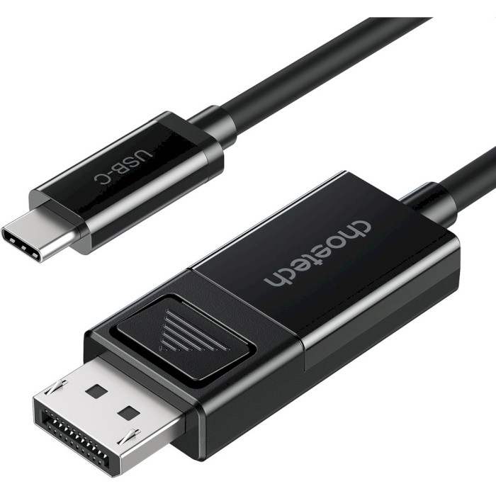 Кабель CHOETECH USB-C to DisplayPort 8K @30Hz USB-C - DisplayPort 1.8м Black (XCP-1803-BK)