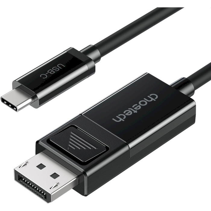 Кабель CHOETECH USB-C to DisplayPort 8K @30Hz USB-C - DisplayPort 1.8м Black (XCP-1803)