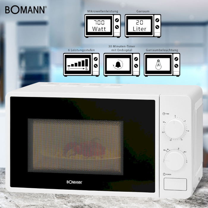 Микроволновая печь BOMANN MW 6014 CB White (660141)
