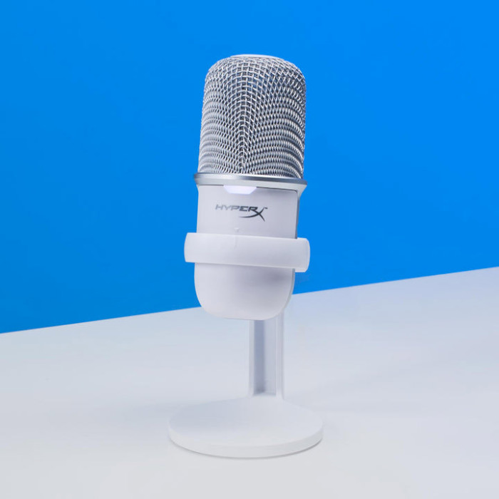 Мікрофон для стримінгу/подкастів HYPERX SoloCast White (519T2AA)