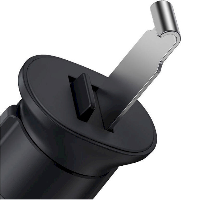 Автотримач для смартфона BASEUS Metal Age II Gravity Car Mount Air Outlet Version Dark Gray (SUJS000013)