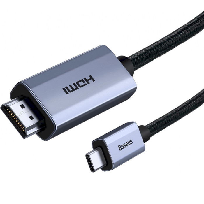 Кабель BASEUS High Definition Series Graphene 4K USB-C - HDMI v2.0 2м Black (WKGQ010101)
