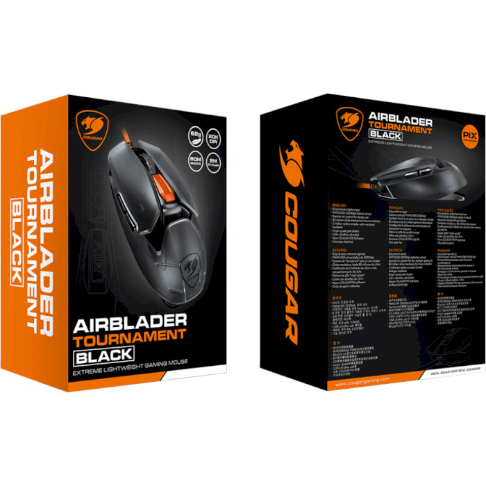 Мышь игровая COUGAR AirBlader Tournament Black (3M487WONB.0001)