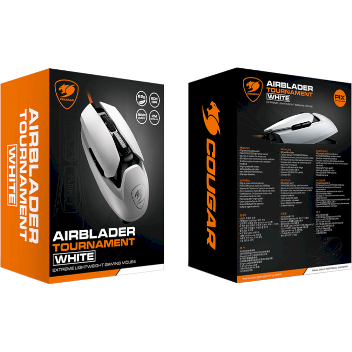 Мышь игровая COUGAR AirBlader Tournament White (3M487WONW.0001)