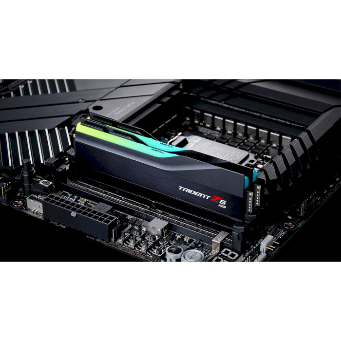Модуль памяти G.SKILL Trident Z5 RGB Matte Black DDR5 6600MHz 32GB Kit 2x16GB (F5-6600J3440G16GX2-TZ5RK)