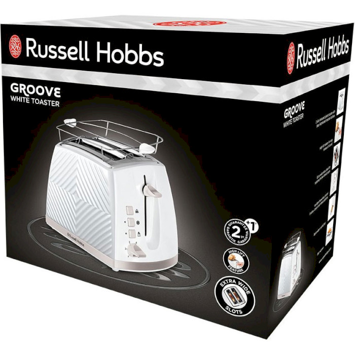 Тостер RUSSELL HOBBS Groove White (26391-56)