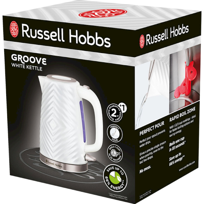 Электрочайник RUSSELL HOBBS Groove White (26381-70)