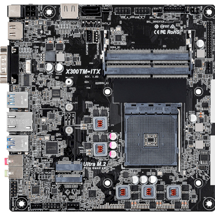 Материнська плата ASROCK X300TM-ITX Bulk