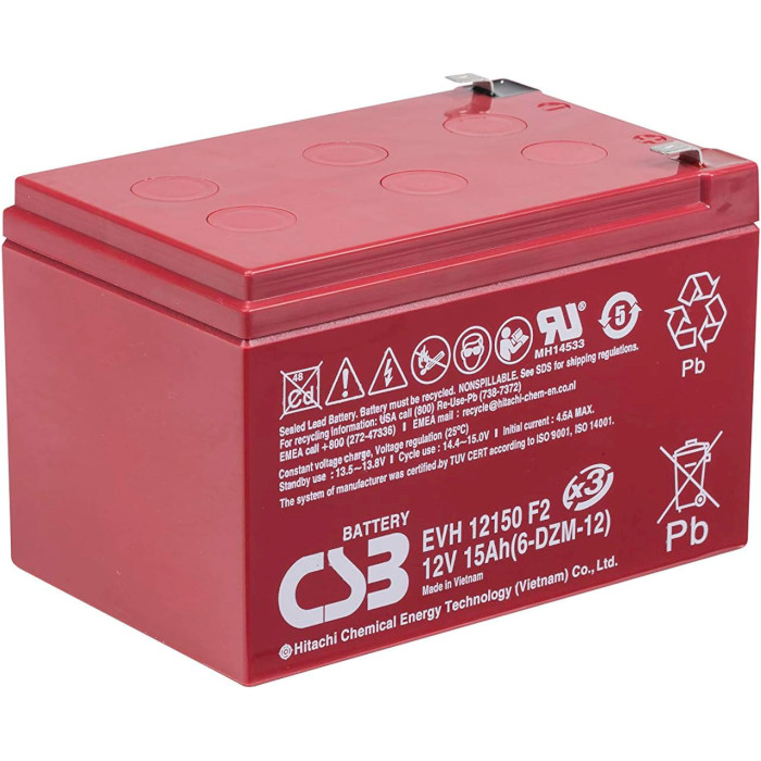 Акумуляторна батарея CSB EVH 12150 (12В, 15Агод)