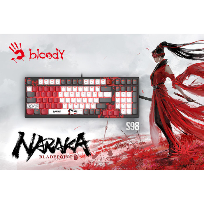 Клавиатура A4-Tech BLOODY S98 BLMS Red Plus Switch Naraka