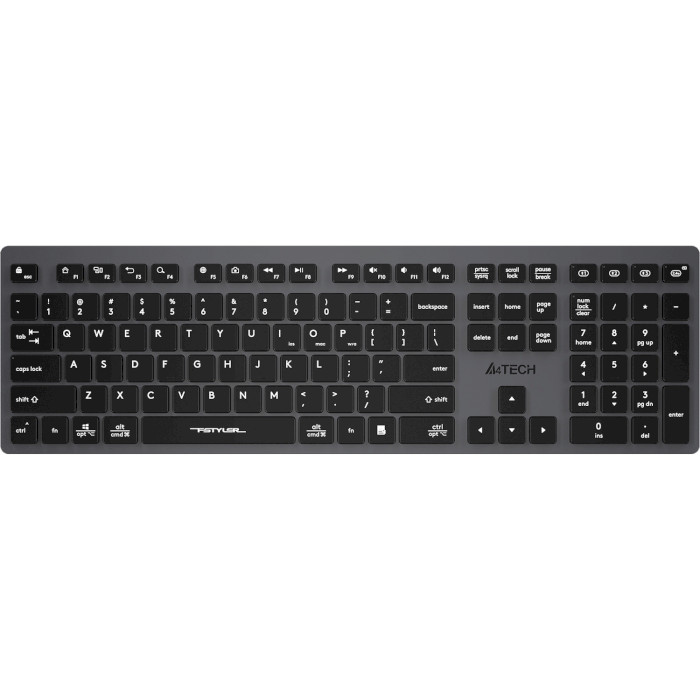 Клавіатура бездротова A4TECH Fstyler FBX50C Gray