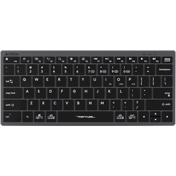 Клавіатура бездротова A4TECH Fstyler FBX51C Gray