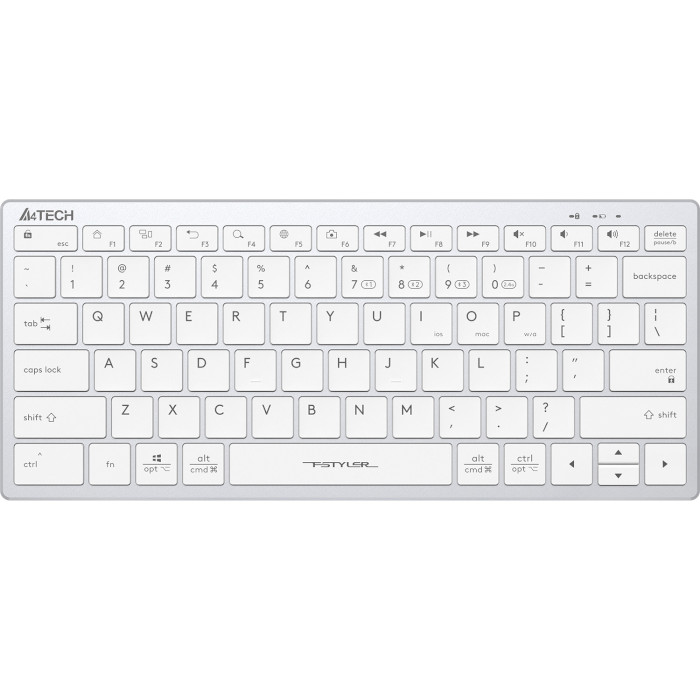 Клавіатура бездротова A4TECH Fstyler FBX51C White