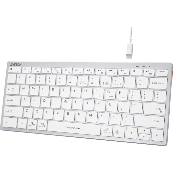 Клавиатура беспроводная A4TECH Fstyler FBX51C White