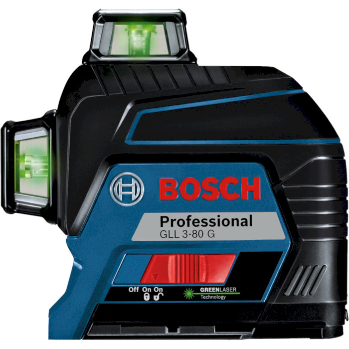 Нівелір лазерний BOSCH GLL 3-80 G Professional + кейс (0.601.063.Y00)