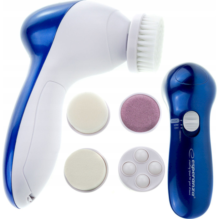 Щітка для догляду та чищення шкіри обличчя ESPERANZA EBM001 Face Beauty Care Brush Joy White/Blue