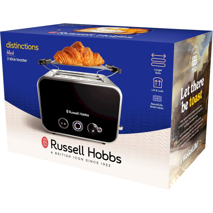 Тостер RUSSELL HOBBS Distinctions 2 Slice Black (26430-56)