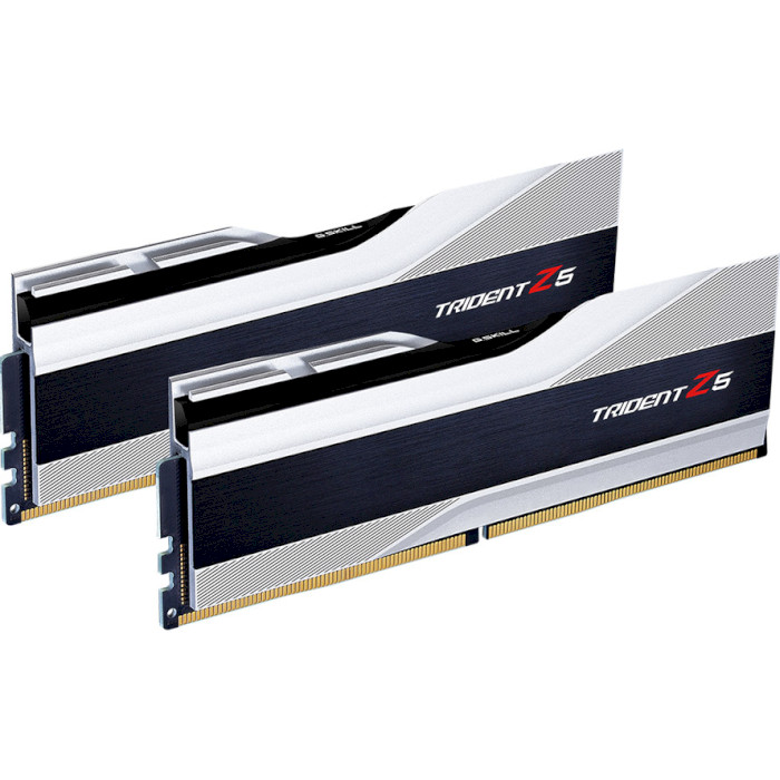Модуль памяти G.SKILL Trident Z5 Metallic Silver DDR5 6400MHz 32GB Kit 2x16GB (F5-6400J3239G16GX2-TZ5S)