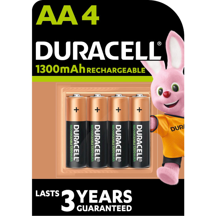 Акумулятор DURACELL Rechargeable AA 1300mAh 4шт/уп (5007324)