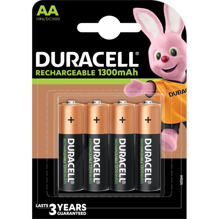 Акумулятор DURACELL Rechargeable AA 1300mAh 4шт/уп (5007324)