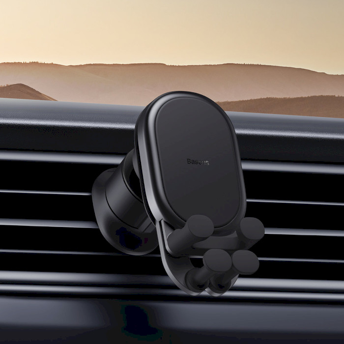 Автотримач для смартфона BASEUS Stable Gravitational Car Mount Air Black (SUWX020001)