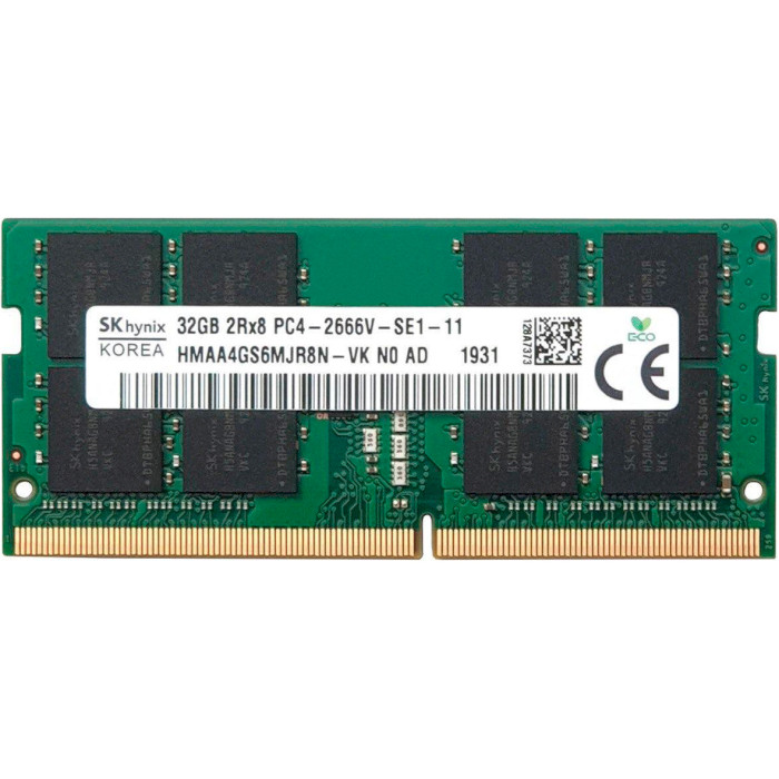 Модуль пам'яті HYNIX SO-DIMM DDR4 2666MHz 32GB (HMAA4GS6MJR8N-VK)