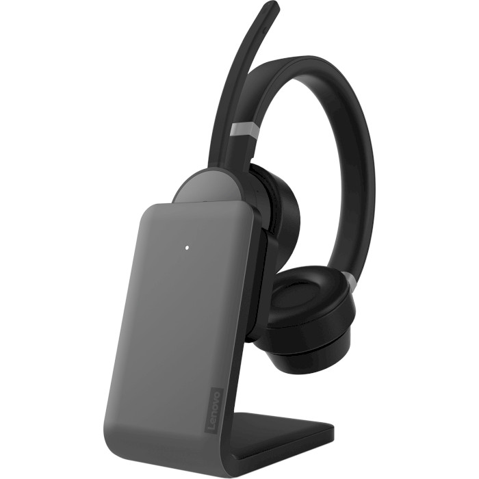 Гарнитура беспроводная LENOVO Go Wireless ANC Headset with Charging Stand Thunder Black (4XD1C99222)