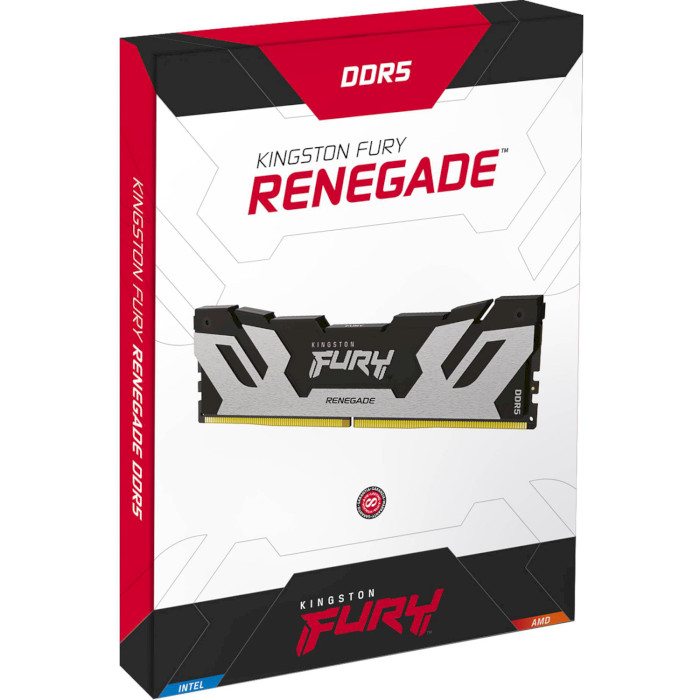 Модуль пам'яті KINGSTON FURY Renegade Black/Silver DDR5 6000MHz 64GB Kit 2x32GB (KF560C32RSK2-64)