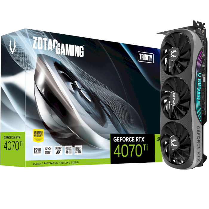 Відеокарта ZOTAC Gaming GeForce RTX 4070 Ti Trinity (ZT-D40710D-10P)