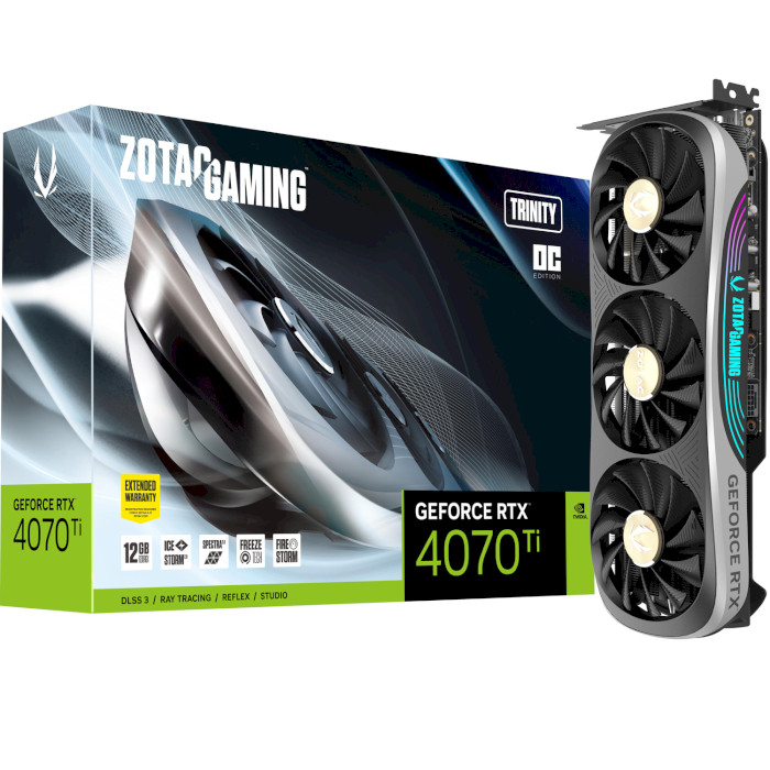 Відеокарта ZOTAC Gaming GeForce RTX 4070 Ti Trinity OC (ZT-D40710J-10P)