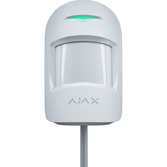 Датчик руху з імунітетом до тварин AJAX MotionProtect Plus Fibra White