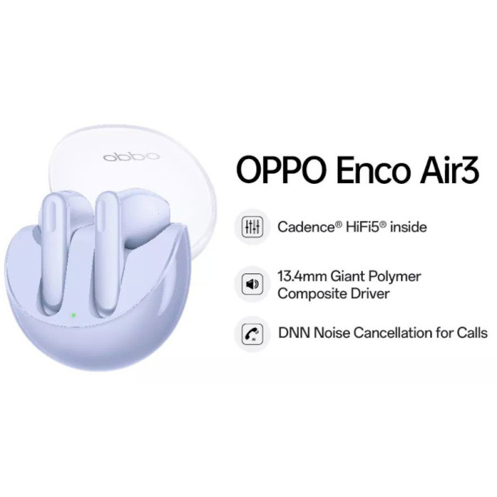 Наушники OPPO Enco Air3 Misty Purple