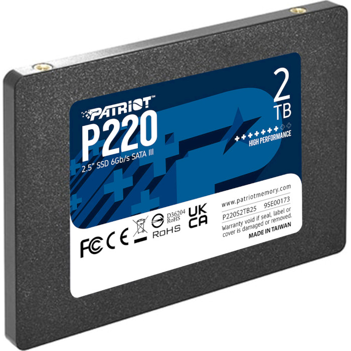 SSD диск PATRIOT P220 2TB 2.5" SATA (P220S2TB25)