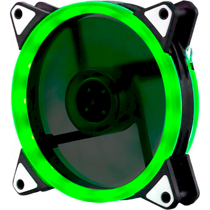 Вентилятор SRHX 12025 15LED Dual Fan Green