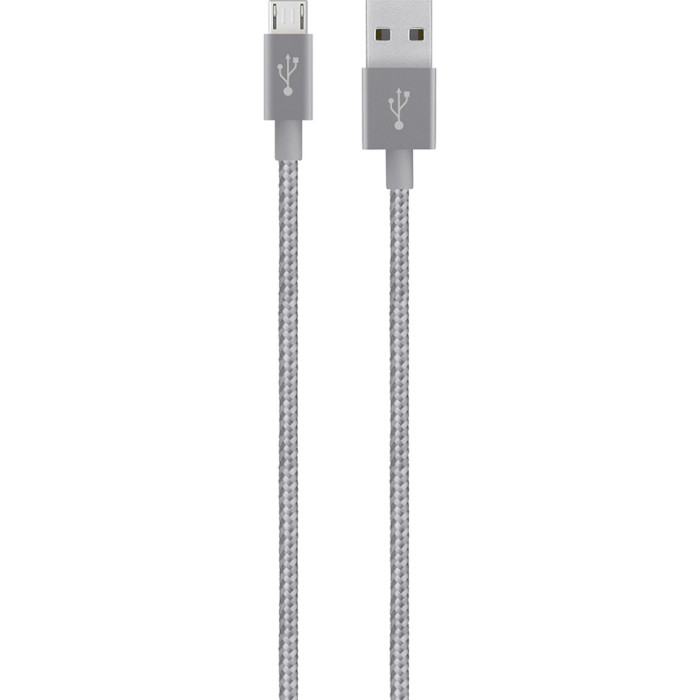 Кабель BELKIN Mixit UP Metallic USB-A to Micro-USB 3м Gray (F2CU021BT10-GRY)