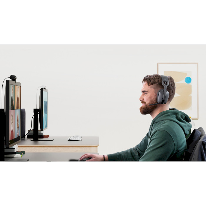 Гарнитура беспроводная LOGITECH Zone Vibe Wireless UC Graphite (981-001199)