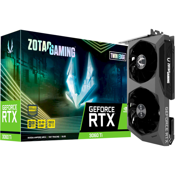 Відеокарта ZOTAC Gaming GeForce RTX 3060 Ti GDDR6X Twin Edge (ZT-A30620E-10P)