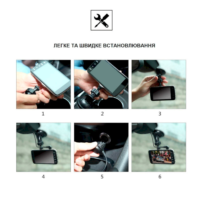 Автомобільний відеореєстратор з камерою заднього виду XOKO DVR-010