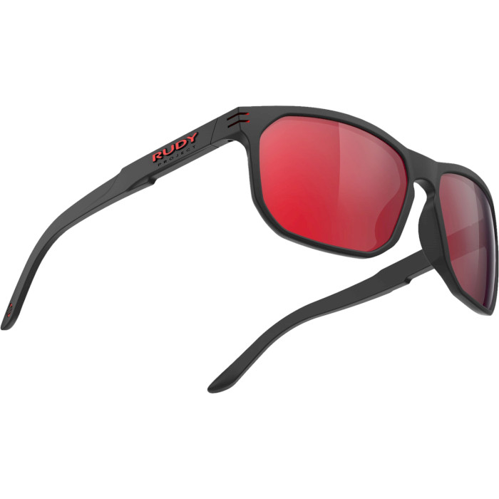 Очки RUDY PROJECT Soundrise Black Matte w/Polar 3FX HDR Multilaser Red (SP136206-0001)