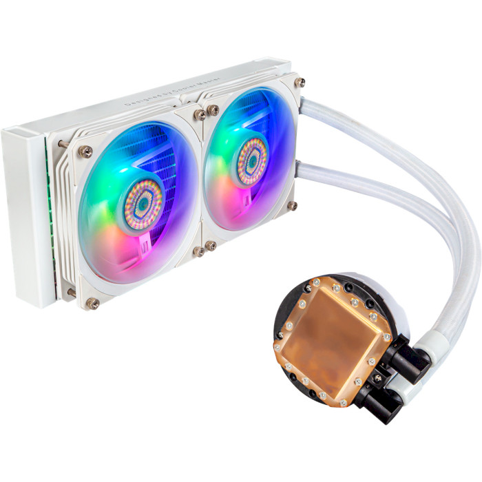 Система водяного охлаждения COOLER MASTER MasterLiquid PL240 Flux White Edition (MLY-D24M-A23PZ-RW)