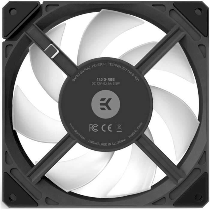 Вентилятор EKWB EK-Loop Fan FPT 140 D-RGB Black (3831109897621)