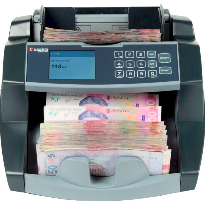 Лічильник банкнот CASSIDA 6650 LCD UV (4620756901473)