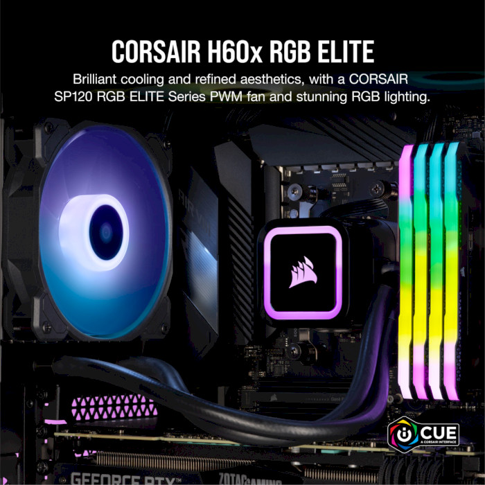 Система водяного охолодження CORSAIR iCUE H60x Elite RGB (CW-9060064-WW)