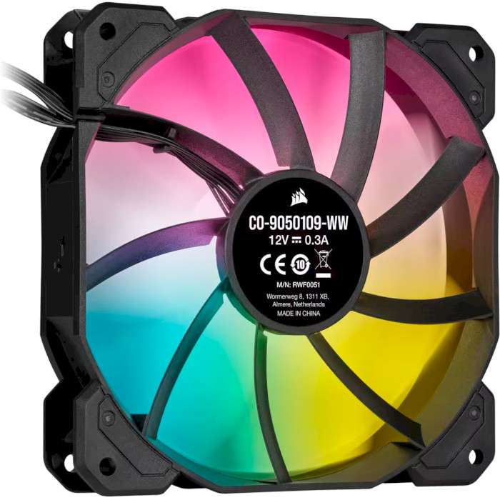 Комплект вентиляторів CORSAIR iCUE SP120 RGB Elite Performance Black 3-Pack (CO-9050109-WW)