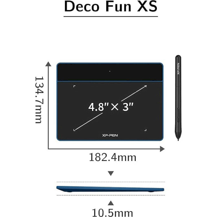 Графический планшет XP-PEN Deco Fun XS Space Blue