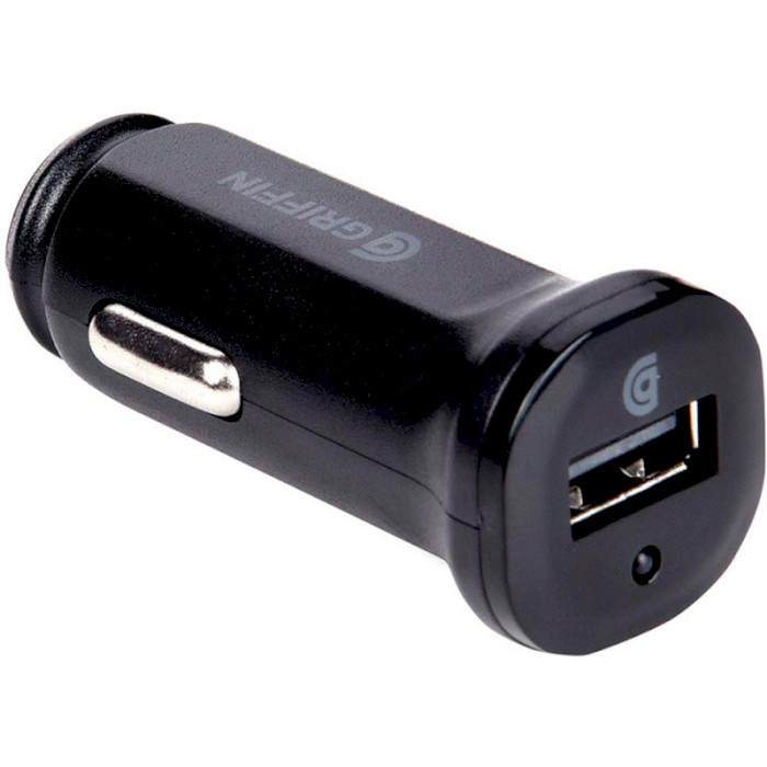 Автомобильное зарядное устройство GRIFFIN Single Port 1xUSB-A, 2.4A Car Charger Black