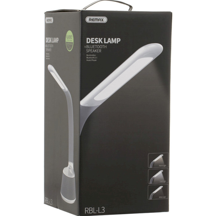 Настільна лампа з Bluetooth колонкою REMAX RBL-L3 Desktop Lamp Bluetooth Speaker White (6954851261100)