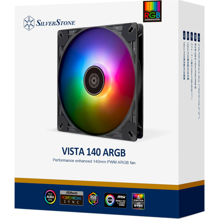 Вентилятор SILVERSTONE Vista 140 ARGB Black (SST-VS140B-ARGB)