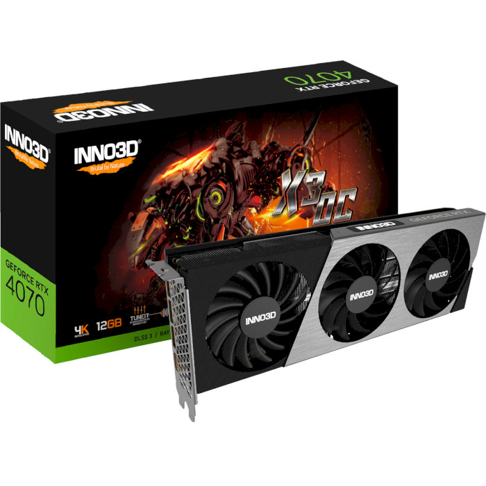 Відеокарта INNO3D GeForce RTX 4070 X3 OC (N40703-126XX-185252L)