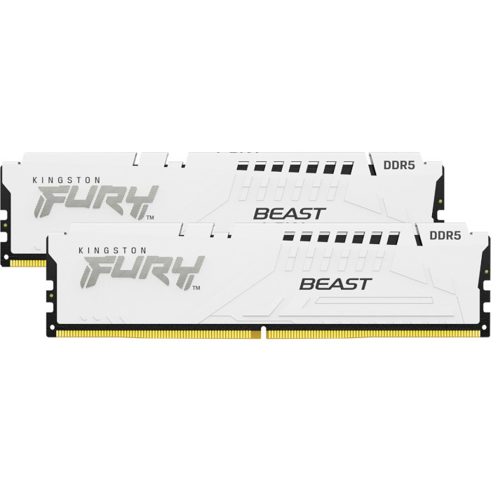 Модуль памяти KINGSTON FURY Beast EXPO White DDR5 6000MHz 64GB Kit 2x32GB (KF560C36BWEK2-64)